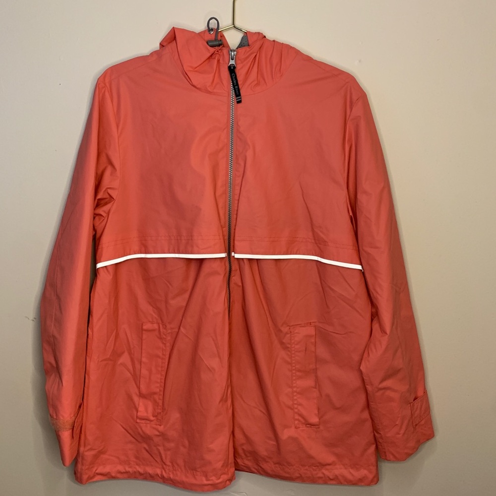 Coral Raincoat